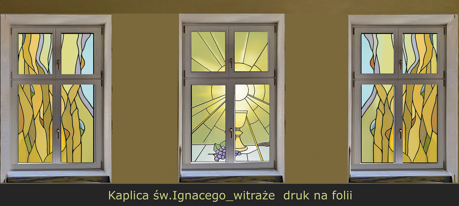 projekty witraży