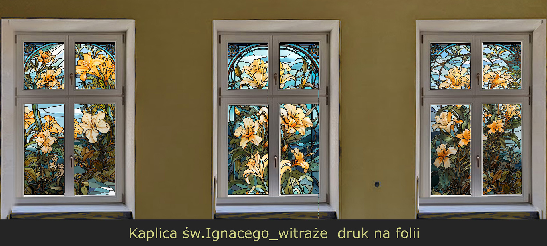 projekty witraży